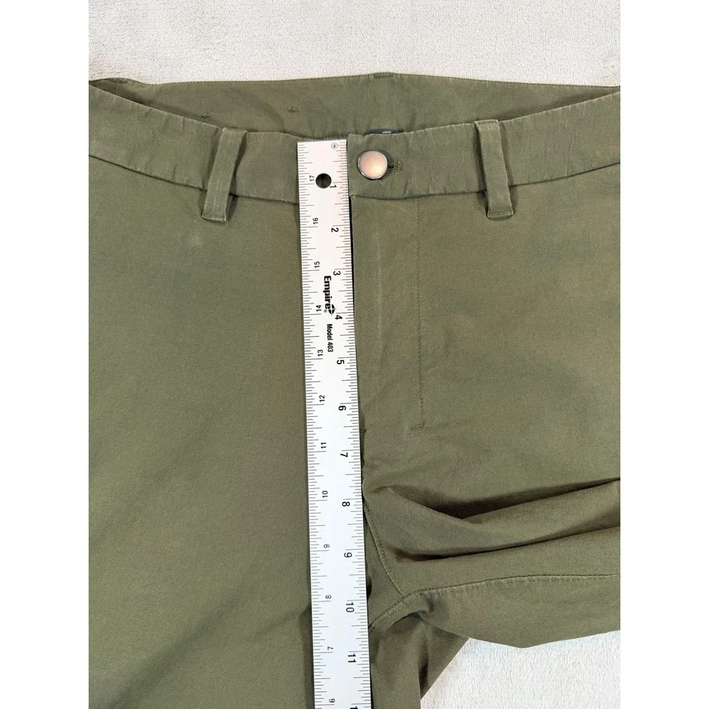 Lululemon Mens ABC Slim-Fit Trouser‎ Stretch Cotton VersaTwill Dark Olive 31x33